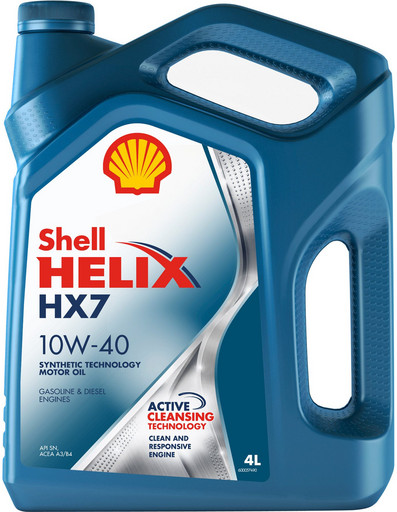 Масло моторное Shell Helix HX7 10/40 API SN ACEA A3/B4