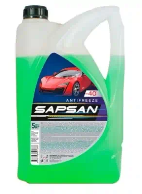 Антифриз Sapsan Green зеленый G11 5 кг