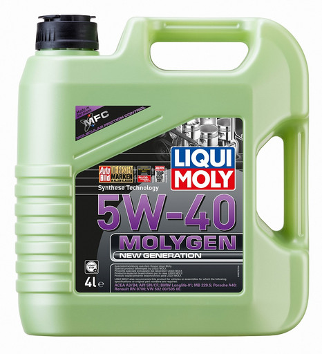 Масло моторное Liqui Moly Molygen New Generation 5/40 API SN/CF