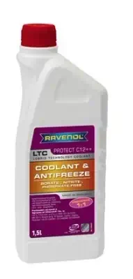 Антифриз Ravenol красно-лиловый LTC Protect C12++ Concentrate (-47°) 1,5 кг