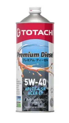 Масло TOTACHI 5/40 Premium Diesel Fully Synthetic A3/B4/E9 CJ-4/SM синтетическое 1 л