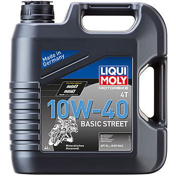 Масло моторное Liqui Moly Motorbike 4T Basic Street 10/40 API SN Plus