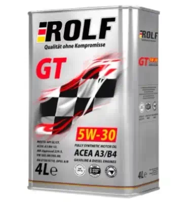 Масло моторное Rolf GT 5W-30 ACEA A3/B4 синтетическое 4л