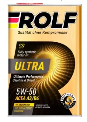 Масло моторное Rolf Ultra 5W-50 SN/CF ACEA A3/B4 синтетическое (металл) 1л