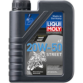 Масло моторное Liqui Moly Motorbike 4T Street 20/50 API SN Plus