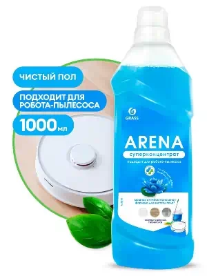 Средство для мытья пола Grass Arena с Полиролью, концентрат 1 л,