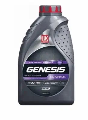 Масло моторное Лукойл Genesis UNIVERSAL DIESEL 5W-30 SN/CF п/синтетическое 1л