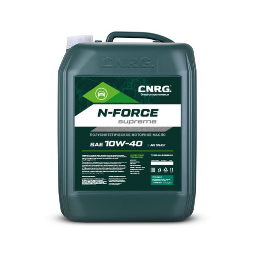 Масло моторное C.N.R.G. N-Force Supreme 10/40 API SN/CF ACEA A3/B4