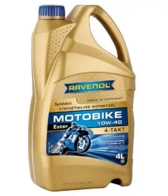 Масло моторное Ravenol 10W-40 Motobike 4-T Ester синтетическое 4л