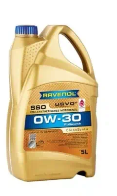 Масло моторное Ravenol 0W-30 SSO A3/B4 CF/SN синтетическое 5л