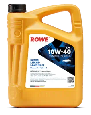 Масло моторное ROWE HIGHTEC SUPER LEICHTLAUF HC-O 10W-40 синтетическое 4л