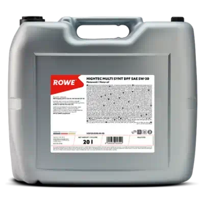 Масло моторное ROWE HIGHTEC MULTI SYNT DPF SP/CF, C3, dexos2, 5W-30 PAO+HC синтетическое 20л