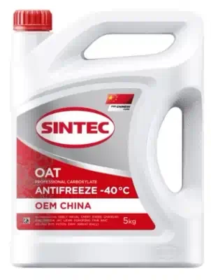 Антифриз Sintec OEM China OAT красный -40 5 кг