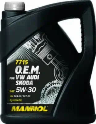 Масло моторное Mannol 5W-30 for VW/Skoda синтетическое 5л