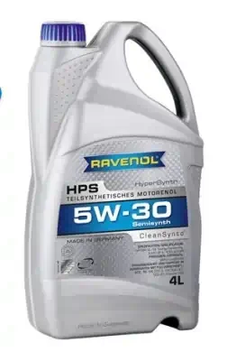 Масло моторное Ravenol 5W-30 HPS A3/B4 CF/SL полусинтетическое 4л