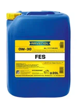 Масло Ravenol 0W-30 FES C2 синтетическое 20л