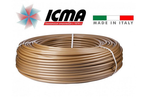 ТРУБА PEX-A D16*2.0 ICMA БУХТА 200М (GOLD)