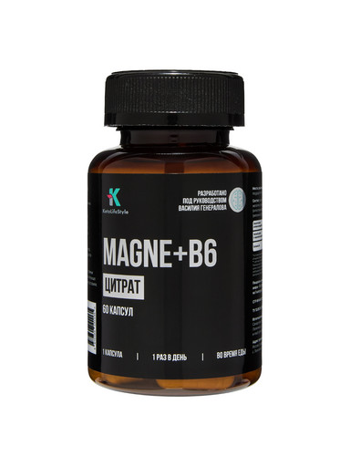 Магний+B6, 60 капсул Магний+B6, 60 капсул