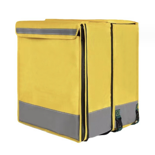 Желтый Терморюкзак 77 литров с передней выгрузкой для доставки еды с логотипом E019