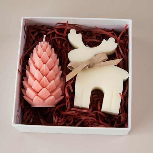 P0125 - Ароматический набор «Новогодняя композиция» из 3 предметов в подарочной упаковке для корпоративных подарков