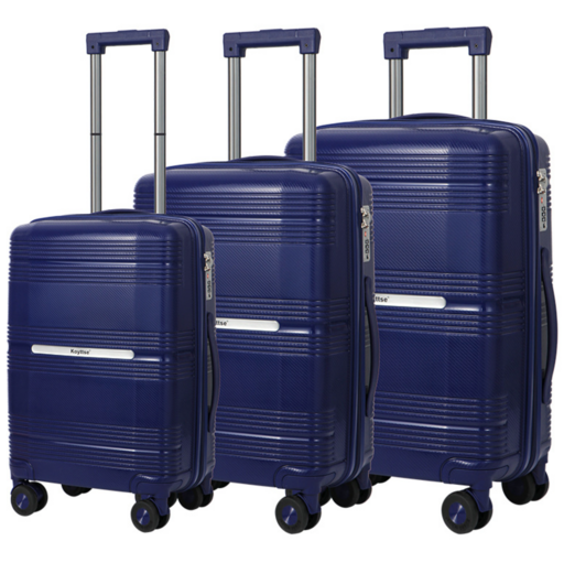 Синий Комплект из 3-х чемоданов Оптом 0138