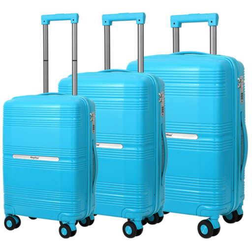 Голубой Комплект из 3-х чемоданов Оптом 0139
