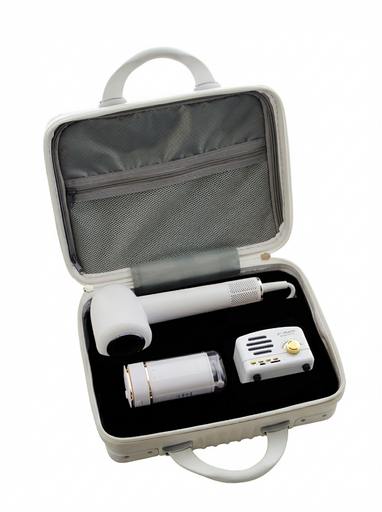 N0123 - Корпоративный подарочный набор премиум класса на 8 марта «Забота о себе»: Анти‑клещевой обдувочный прибор + Ретро Bluetooth‑колонка + Телескопический ирригатор + Подарочный кейс + Нанесение вашего логотипа