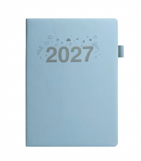 P049 - Блокнот на 2027 год без пряжки A5 с любым логотипом