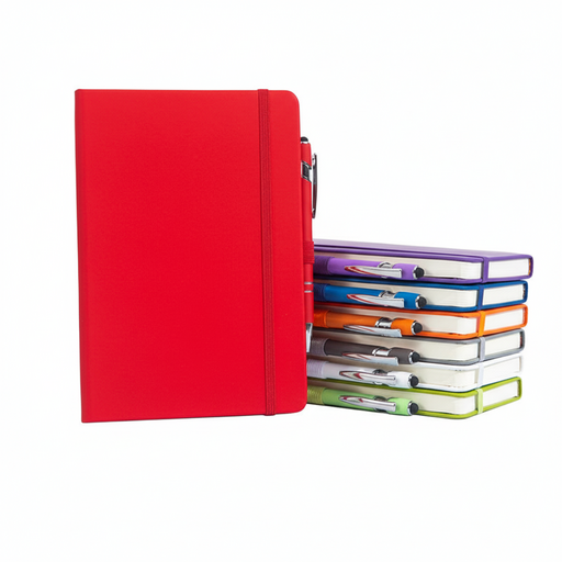 P0129 - Корпоративный блокнот A5 с ручкой под нанесение логотипа