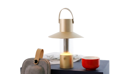 N0124 - Корпоративный подарочный набор премиум класса «Свет - Чай - Энергия»: Bluetooth‑колонка + кемпинговый светильник + Дорожная чайная чашка + Зарядный Power bank + Подарочная коробка + Нанесение логотипа