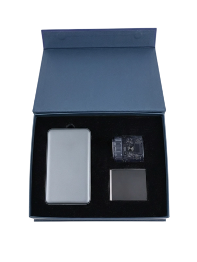 N0131 - Премиальный корпоративный подарочный набор для мужчин «Уход и заряд»