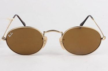 Ray Ban Oval Flat Lenses RB 3547N 001/33