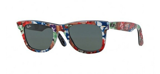 Ray Ban Wayfarer 2140 1137 Rare Prints Surfs Up