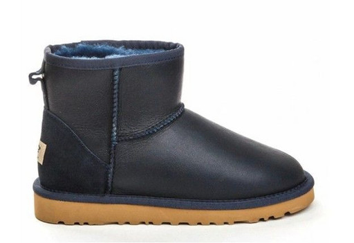 UGG MENS CLASSIC MINI METALLIC NAVY