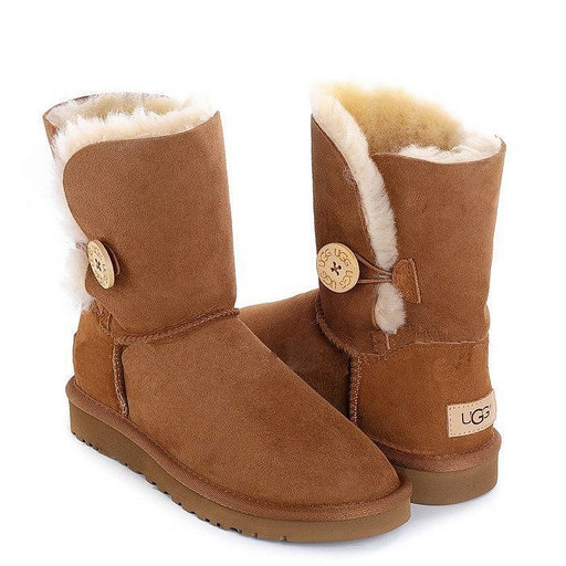 UGG BAILEY BUTTON II CHESTNUT