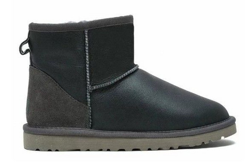 UGG MENS CLASSIC MINI METALLIC GREY