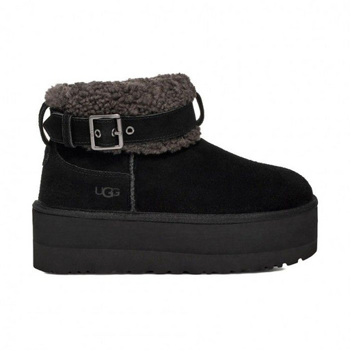 UGG ULTRA MINI BELTED ROLLER BLACK