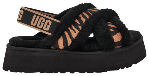 UGG W DISCO CROSS SLIDE TIGER PRINT