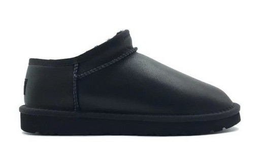 UGG ULTRA MINI TASMAN LEATHER BLACK