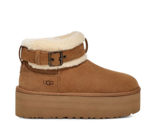 UGG ULTRA MINI BELTED ROLLER  CHESTNUT