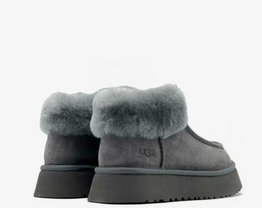 UGG FUNKETTE PLATFORM BOOTS GREY