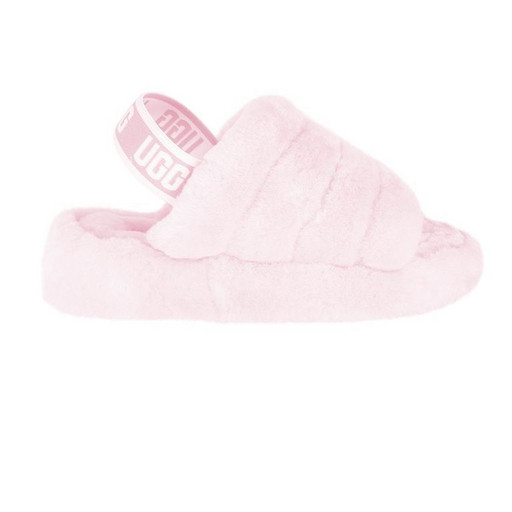 UGG FLUFF YEAH SLIDE SEASHELL PINK