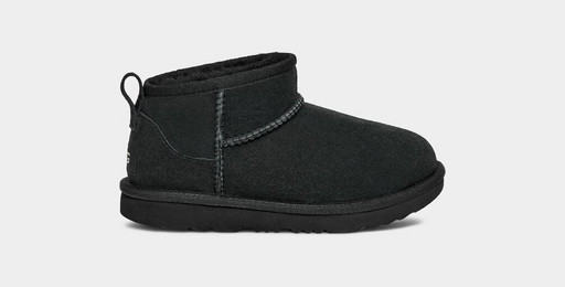 UGG CLASSIC ULTRA MINI BOOT KIDS BLACK