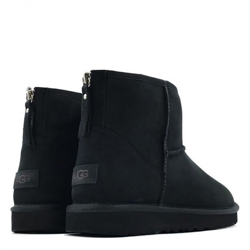 UGG MENS CLASSIC MINI ZIP II BLACK