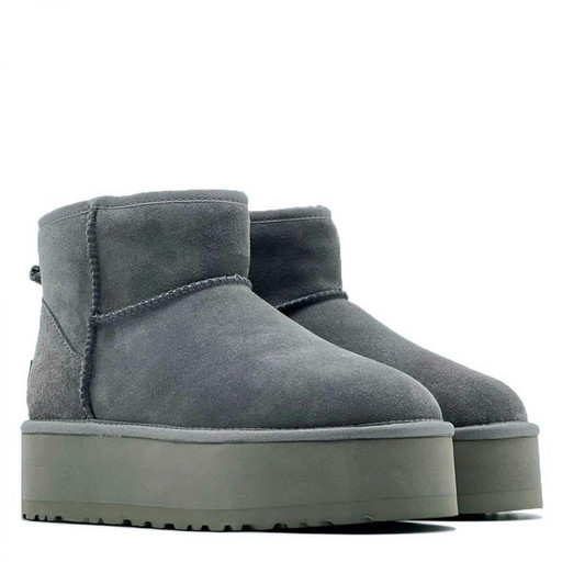 UGG CLASSIC MINI PLATFORM GREY