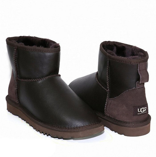 UGG CLASSIC MINI METALLIC CHOCOLATE