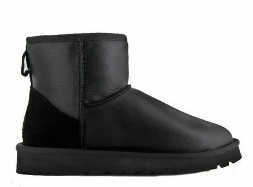 UGG MENS CLASSIC MINI METALLIC BLACK