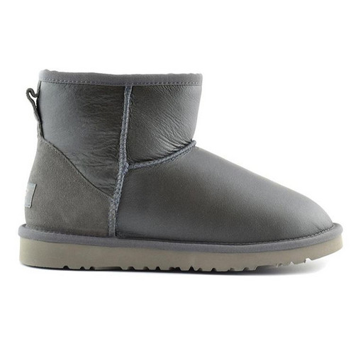 UGG CLASSIC MINI METALLIC GREY