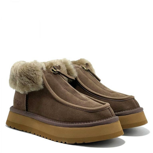 UGG FUNKETTE PLATFORM BOOTS CAPPUCCINO