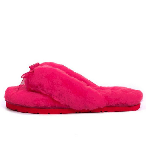 FLUFF FLIP FLOP II ROSE RED